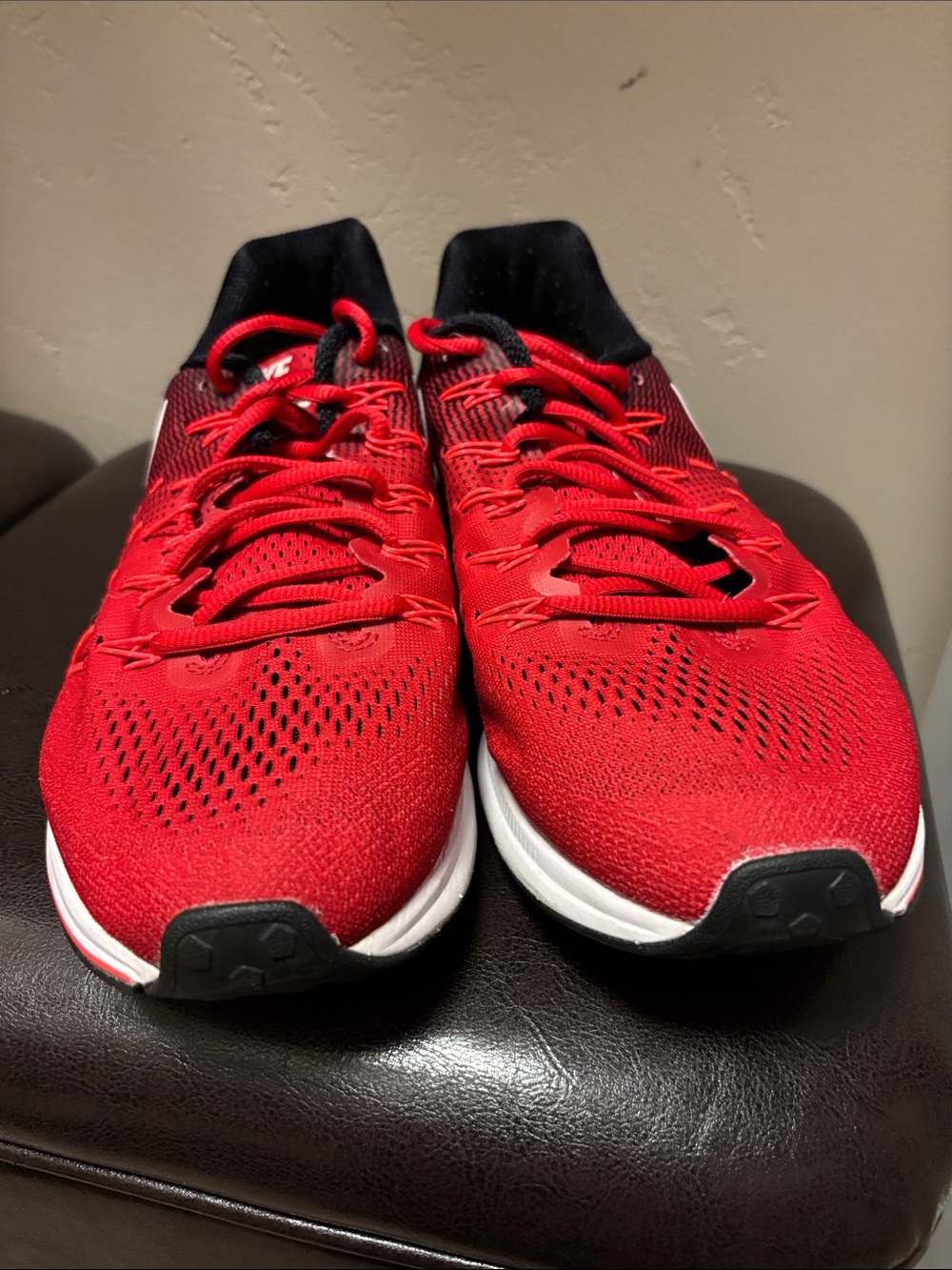 Nike Red and Black Men's Air ZOOM Pegasus 33 Running Shoes